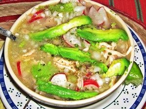 pozole blanco estilo guerrero